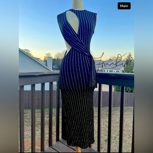 Fancy By Francesca Watson designer sample sale black handmade dress size small